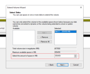 Extend Server C Drive (Windows)  Server Knowledge Base